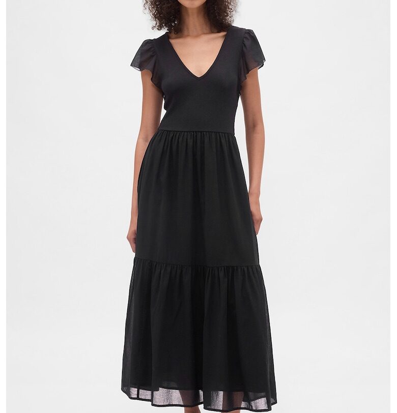 Миди рокля с шпиц GAP