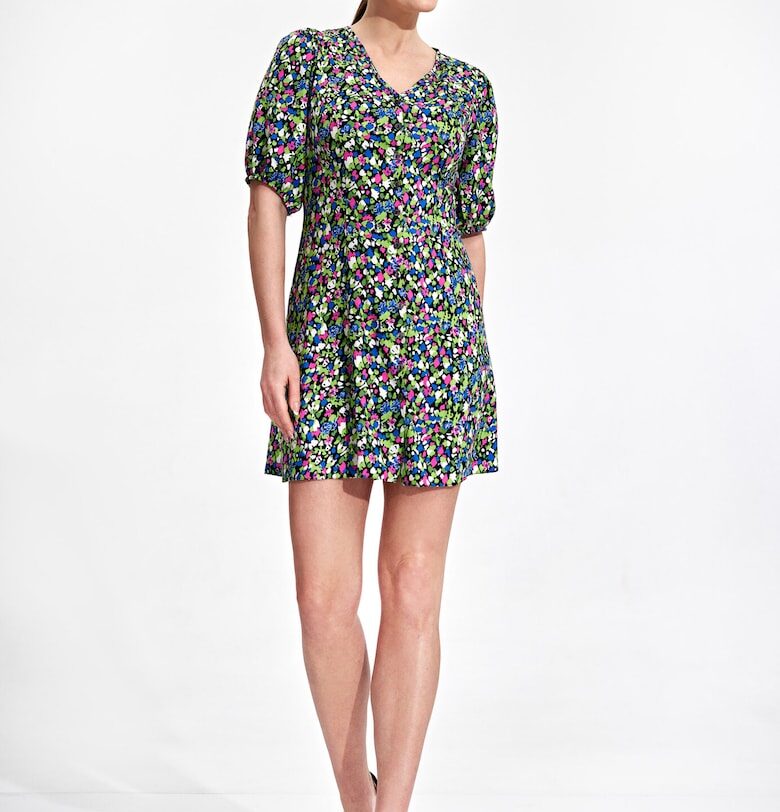 Мини рокля  лятна - вискозна - многоцветна Figl