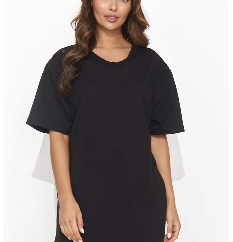 Мини рокля тип тениска с изрез на гърба Numinou