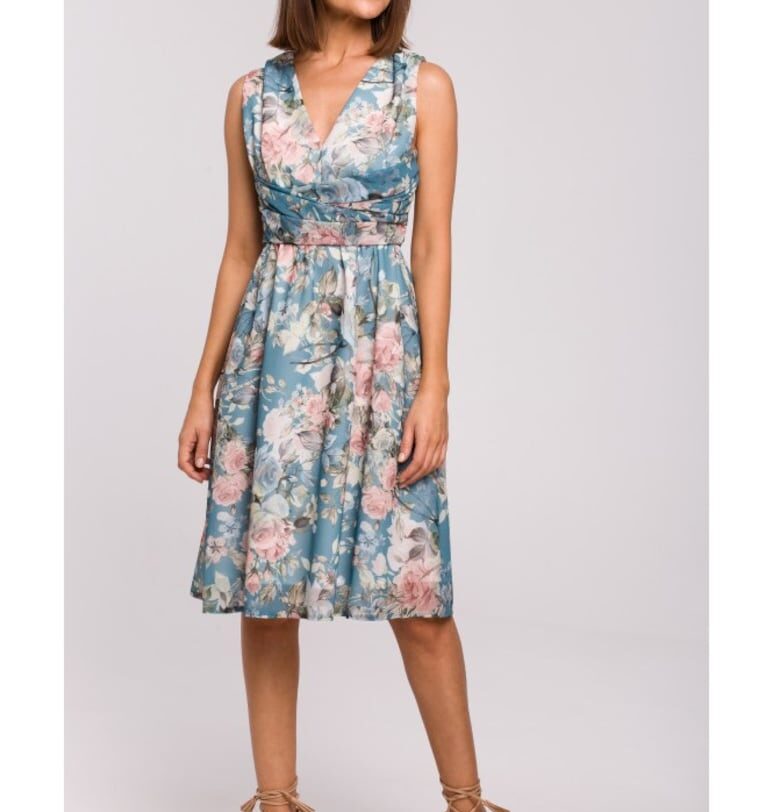 Многоцветна лятна рокля Style