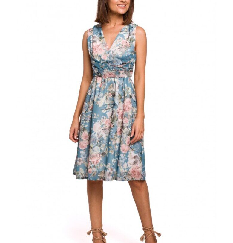 Многоцветна лятна рокля Style Stylove