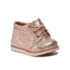 Момичешки обувки -  Естествена кожа - Златен Zarro