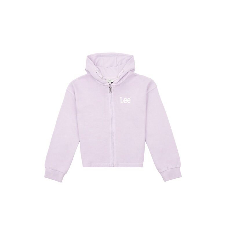 Момичешки суичър с качулка -  302033133 - памук - лилав - Виолетов Lee