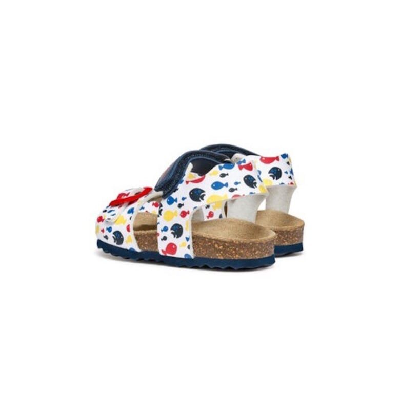 Момчешки сандали  304617584 - Екокожа - Бели Geox