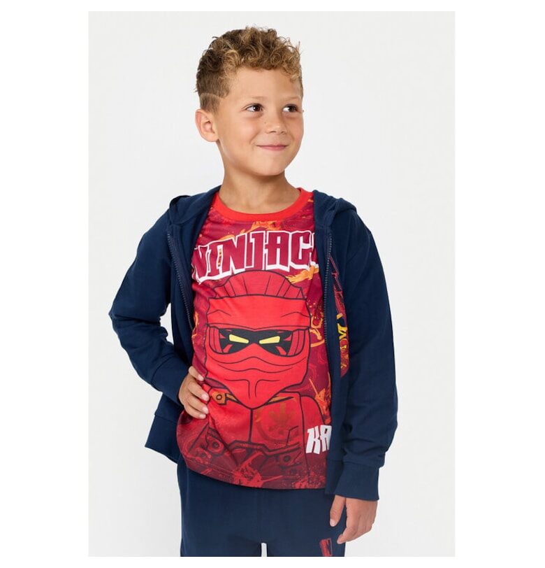 Момчешки суитшърт -  304705878 - Органичен памук - Син - Син LEGO