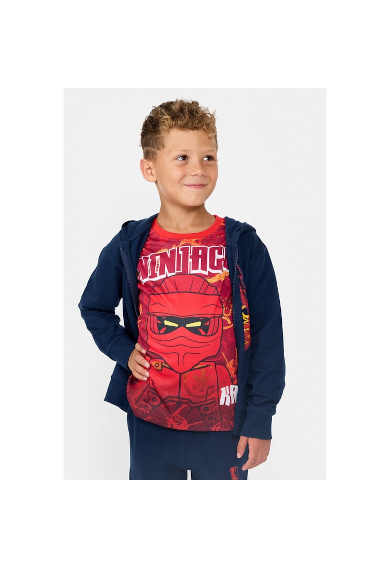 Момчешки суитшърт - 304705878 - Органичен памук - Син - Син LEGO