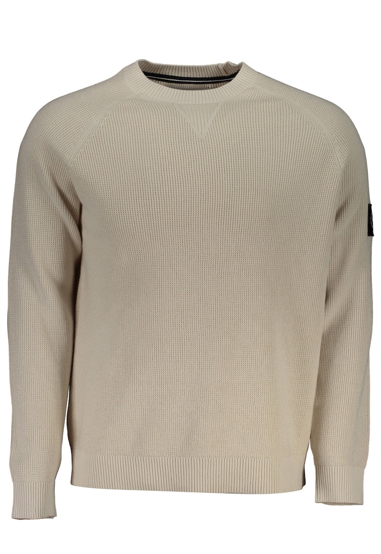 Мъжка блуза - 100% памук - бежово - J30J323412 - Бежов CALVIN KLEIN