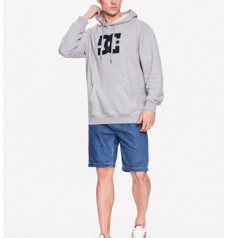 Мъжка блуза -  301880141 - Памук - Сив DC