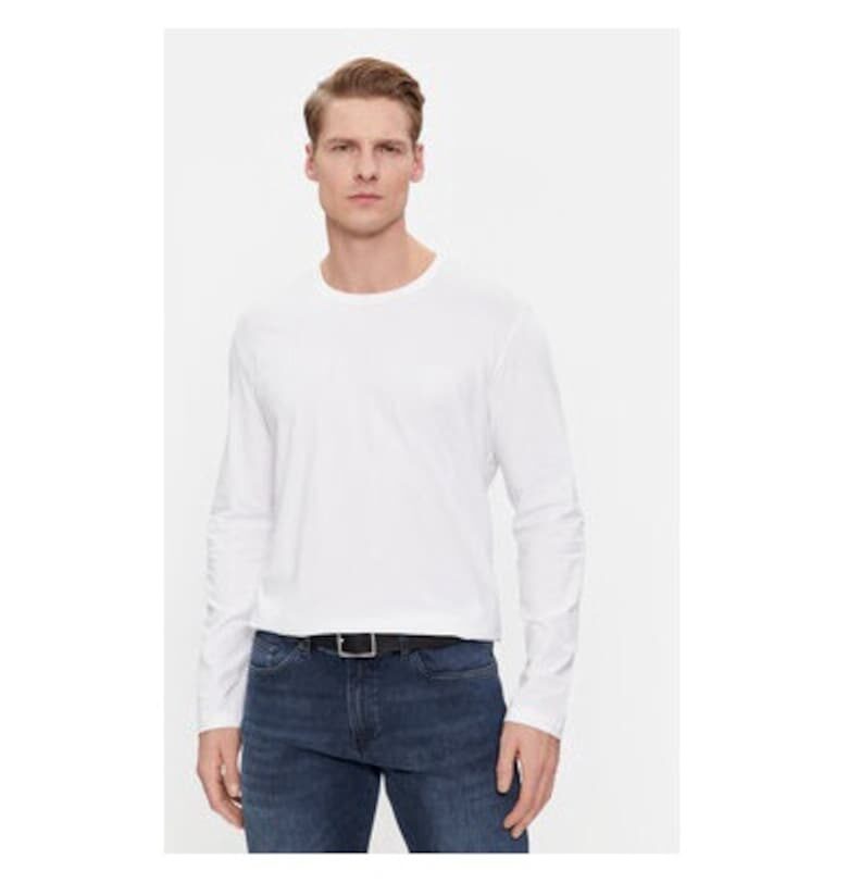 Мъжка блуза -  303631765 - Памук - Бяла - Бял BOSS