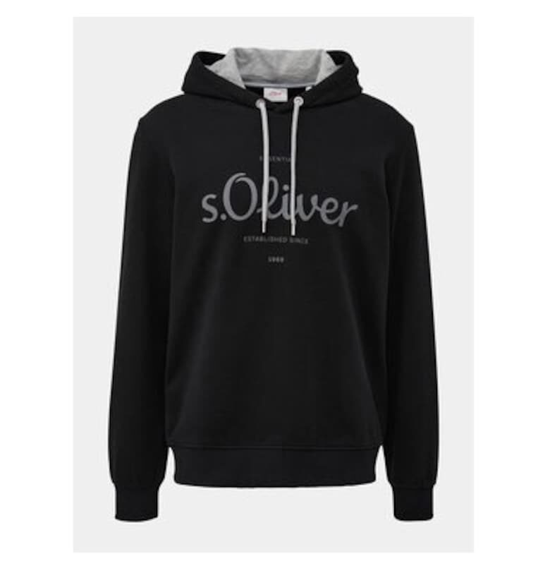 Мъжка блуза -  304108372 - Памук/Полиестер - S INTL - Черна sOliver