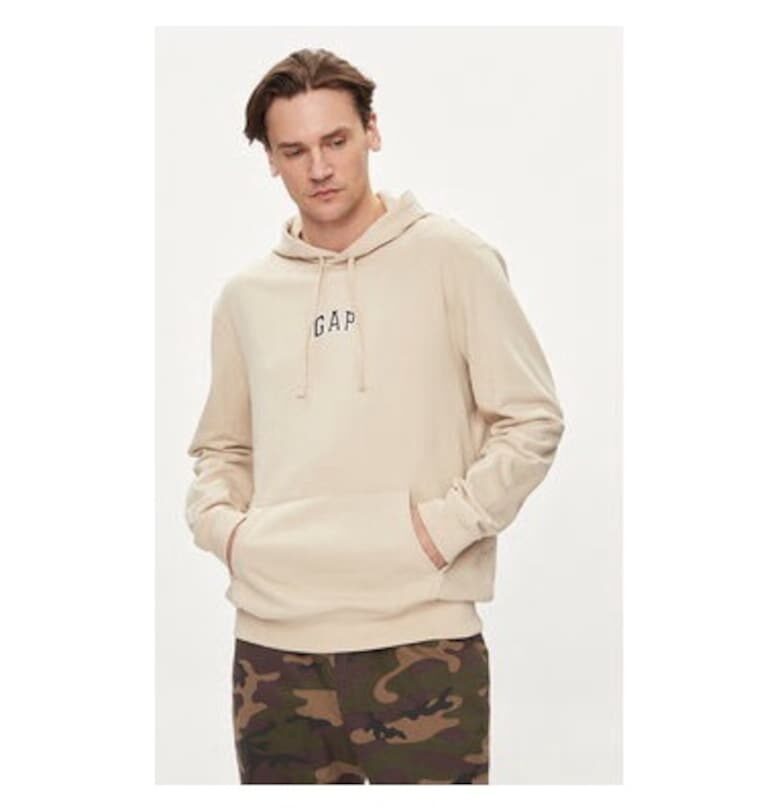 Мъжка блуза -  304143694 - Памук/Полиестер - Бежов - Бежов GAP