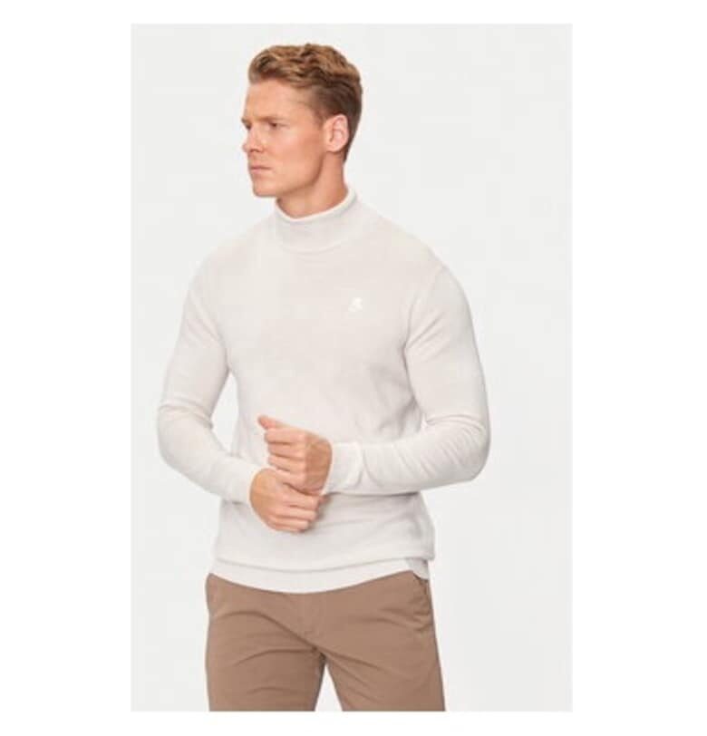 Мъжка блуза -  304305580 - Вълна - Бежов - Бежов Karl Lagerfeld