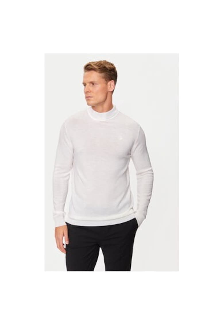 Мъжка блуза - 304305702 - Вълна - Бяла - Бял Karl Lagerfeld