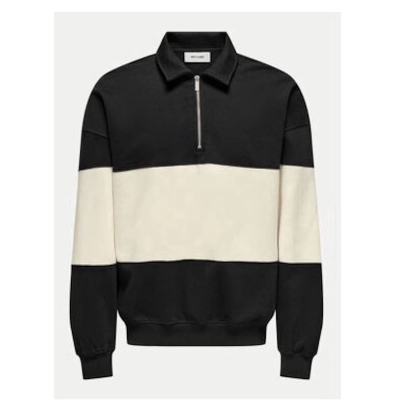 Мъжка блуза -  304684845 - Памук/Полиестер - Черна - Черен Only  Sons