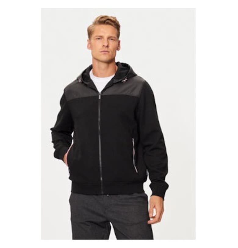 Мъжка блуза -  304695223 - Полиестер/Модал/Памук - Черна - Черен Hechter Paris