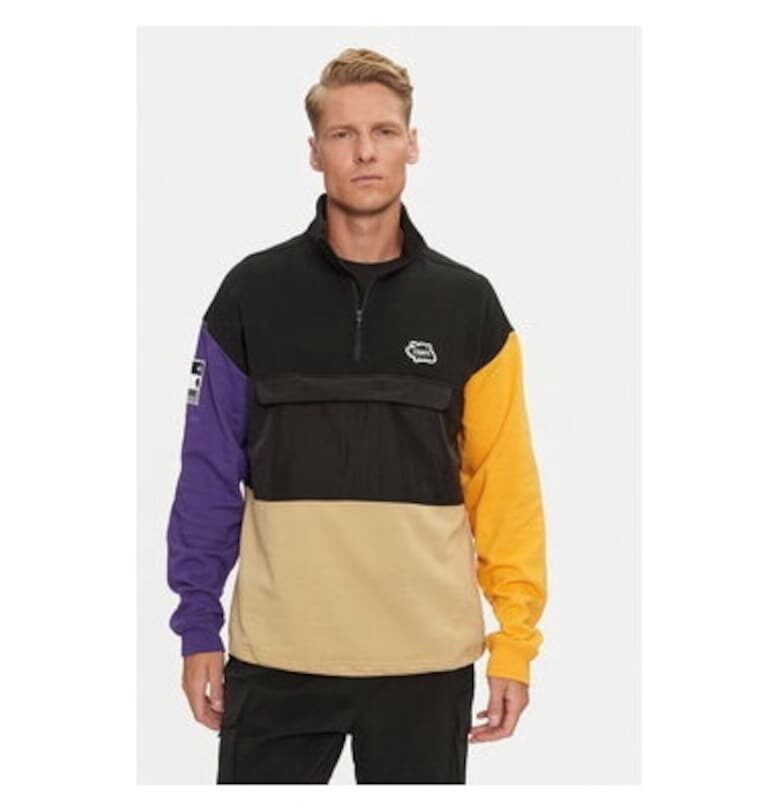 Мъжка блуза -  304703751 - Памук/Полиестер - Черна Colourwear