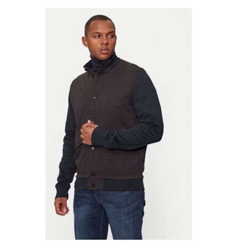 Мъжка блуза -  304798245 - Памук/Полиестер - Кафява - Кафяв Bugatti