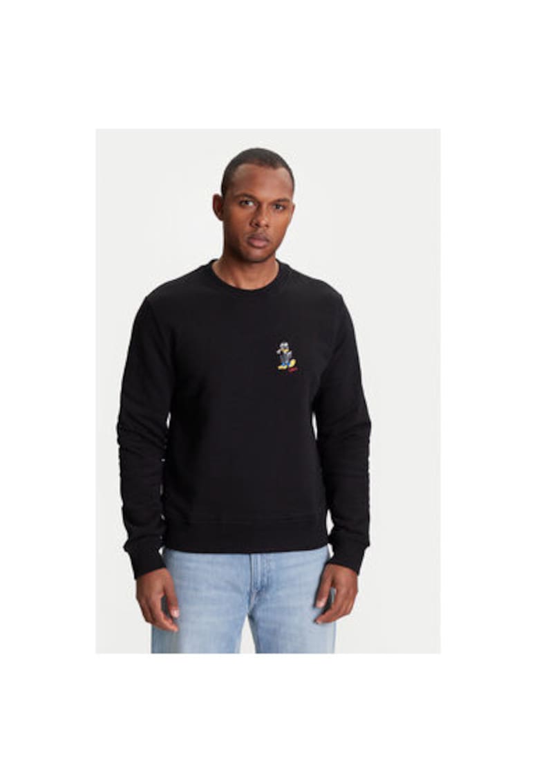 Мъжка блуза 705099 553930 - Органичен памук/полиестер - Черна - Черен Karl Lagerfeld