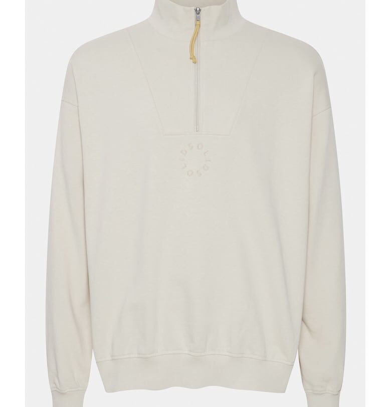 Мъжка блуза - Едноцветна - 303538583 - Бежов - Памук Solid