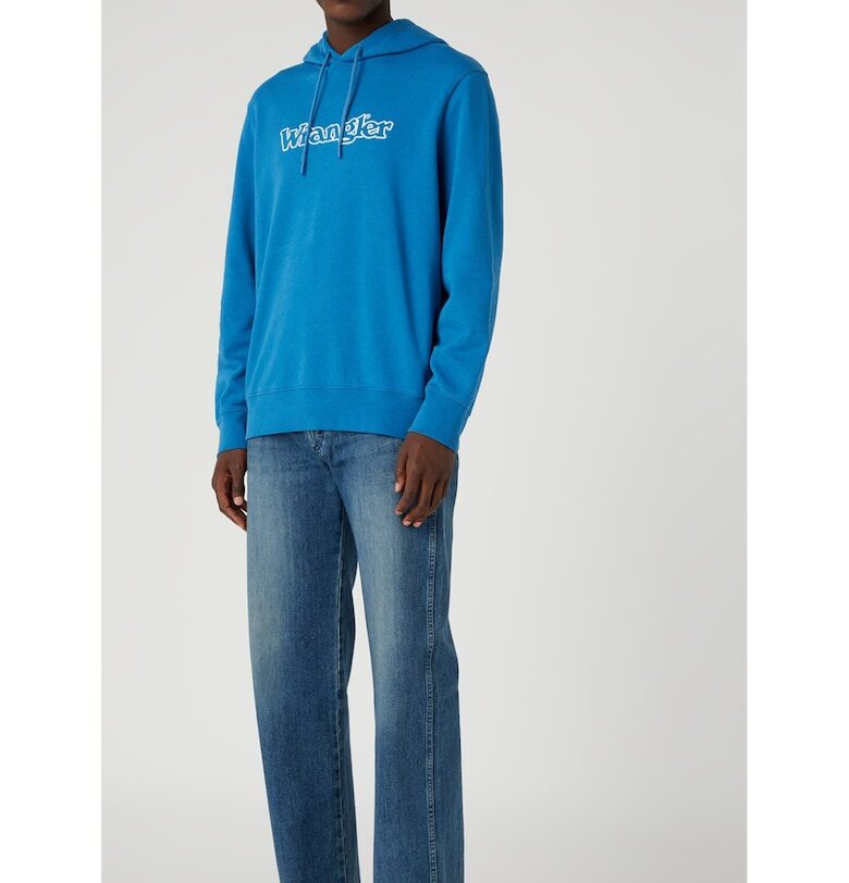 Мъжка блуза -  Памук - Синя - Син Wrangler