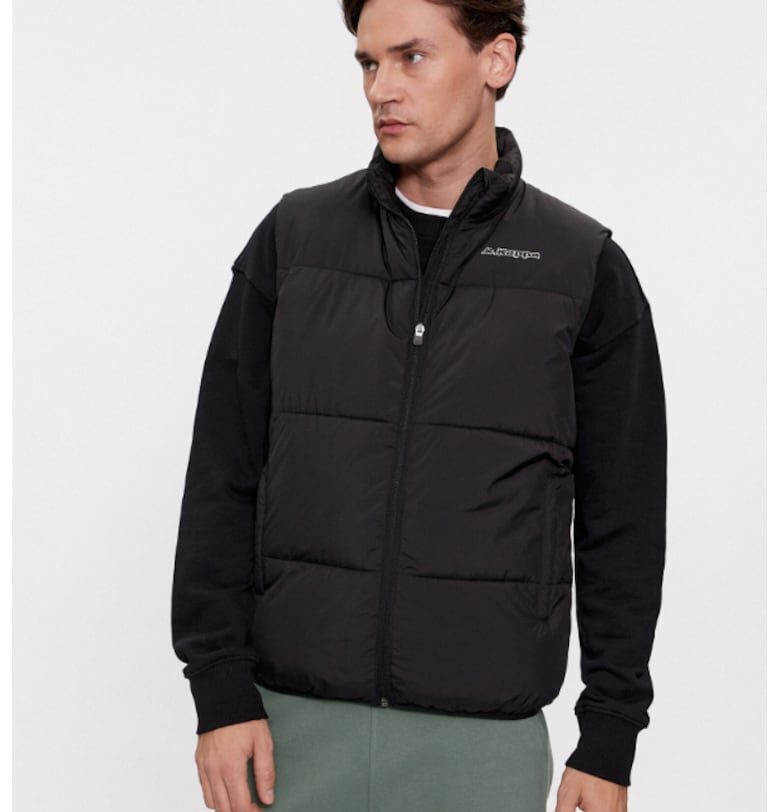 Мъжка жилетка -  303900694 - Полиестер - Черен Kappa