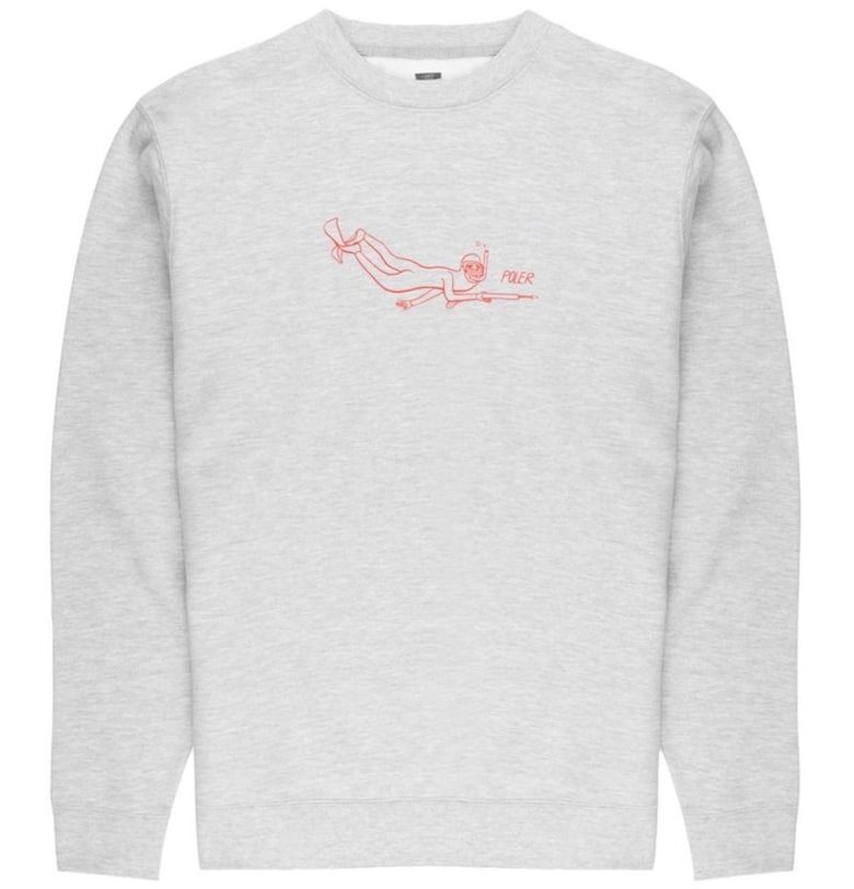 Мъжка качулка -  Памук/Полиестер - Сив - Сив Poler