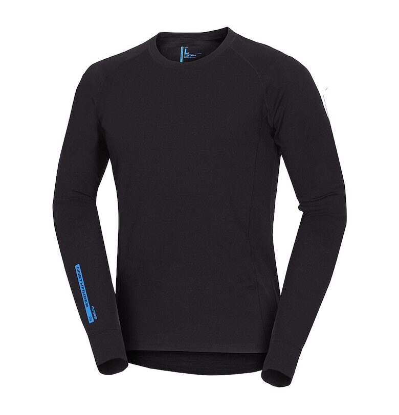 Мъжка мериносова тениска - базов слой ED black - Черен NORTHFINDER