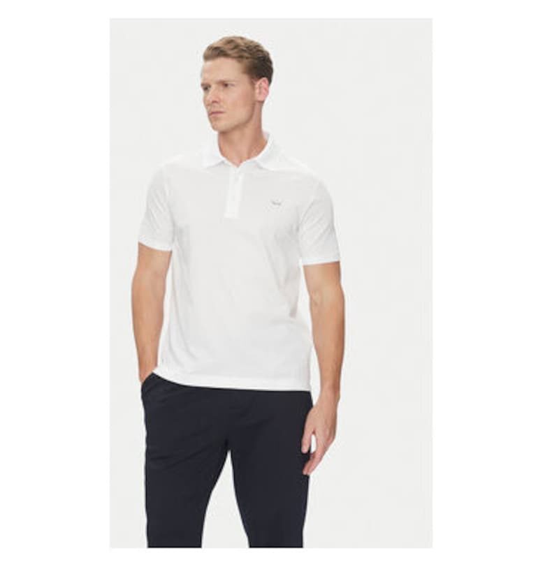 Мъжка поло риза  25411232 - памук - бяла - Бял Paul Shark
