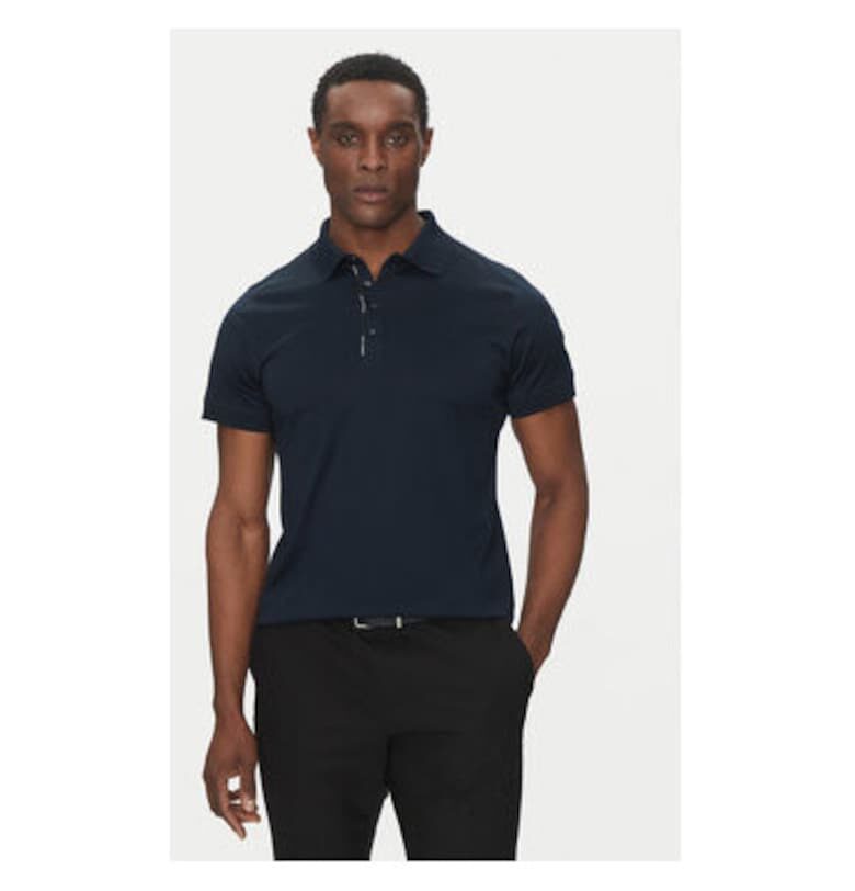 Мъжка поло риза  745007 552200 - памук - тъмносиня - Тъмносин Karl Lagerfeld