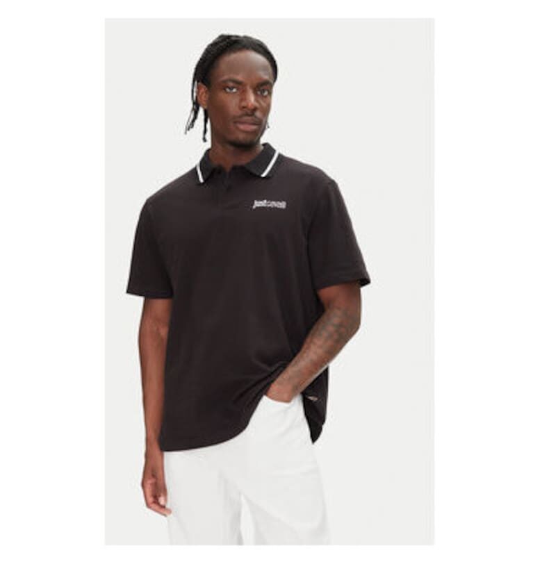 Мъжка поло риза  78OAGT15 CJ506 - Памук - Черен - Черен JUST CAVALLI
