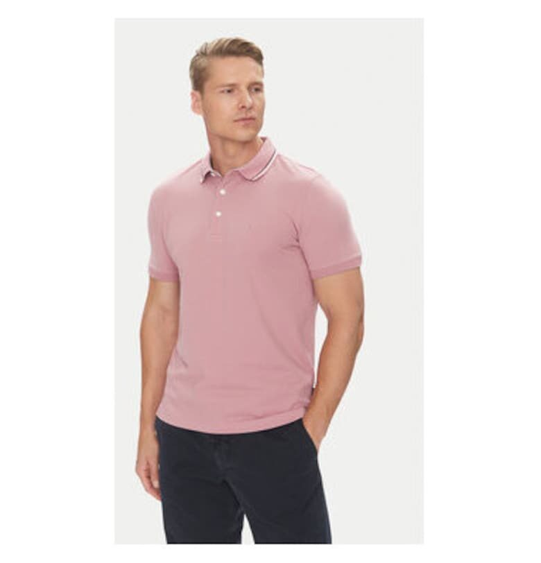 Мъжка поло риза  C5 21374.2112 - Памук - Розов - Розово Pierre Cardin