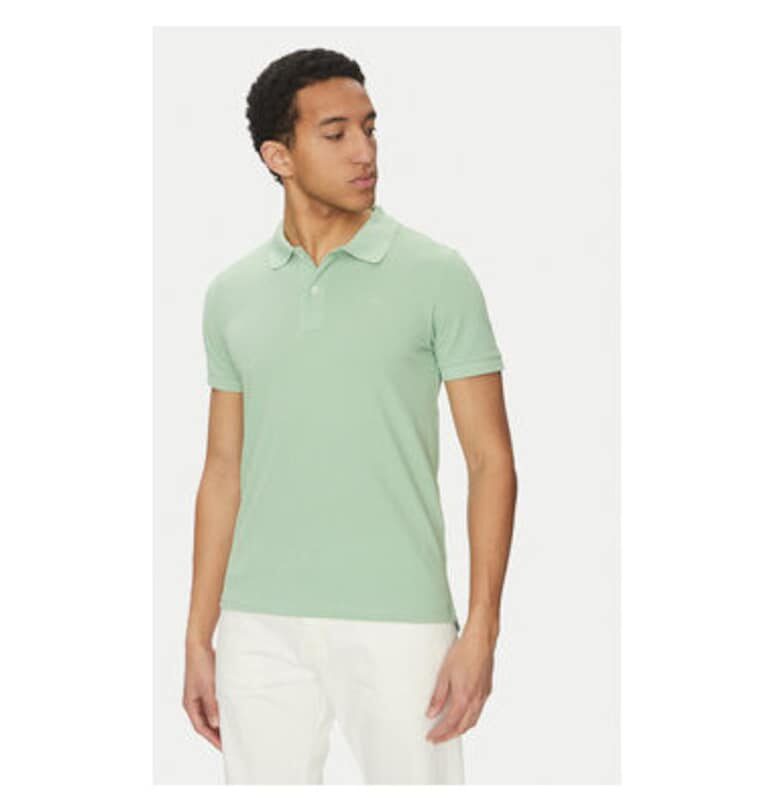 Мъжка поло риза  M5511B-T3240 - Памук - Зелен - Зелен Geox