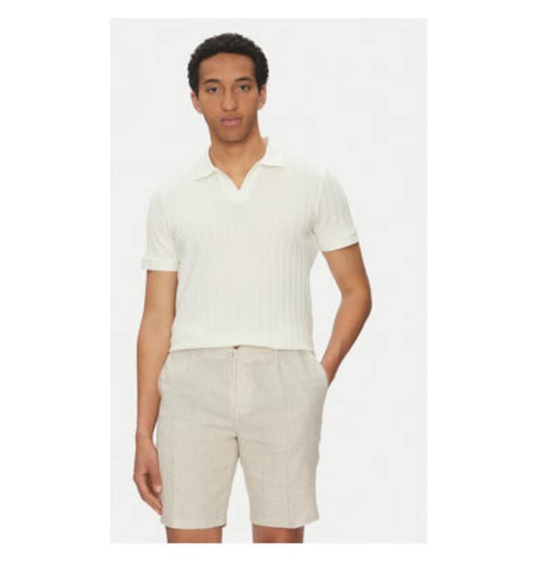 Мъжка поло тениска  10019269 30045547 - Памук - Екрю - Екрю Joop