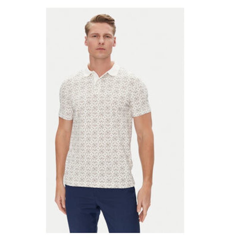 Мъжка поло тениска  10019271 30045555 - Памук - Бежов - Бежов Joop