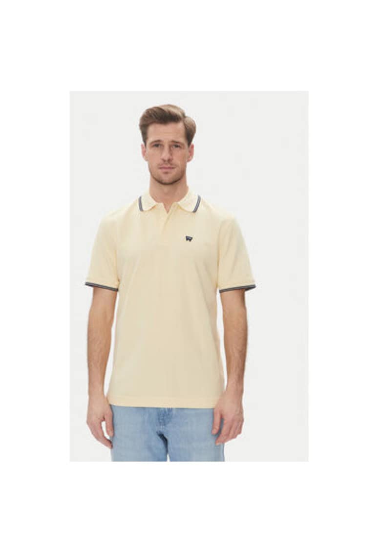 Мъжка поло тениска 112362826 - Памук - Жълт - Жълт Wrangler