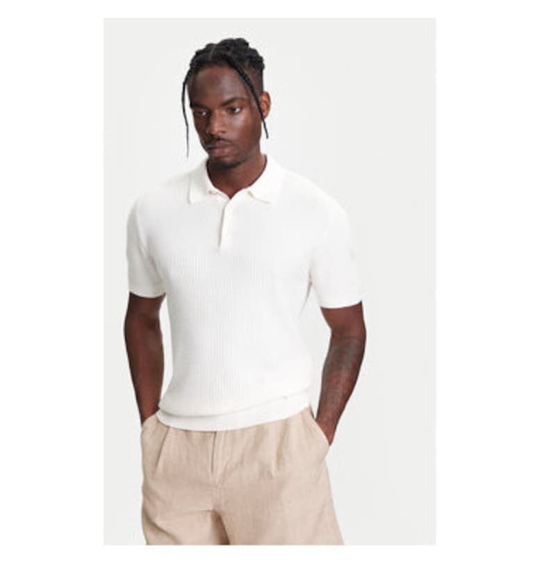 Мъжка поло тениска  1198U301H - Памук - Бежов United Colors of Benetton