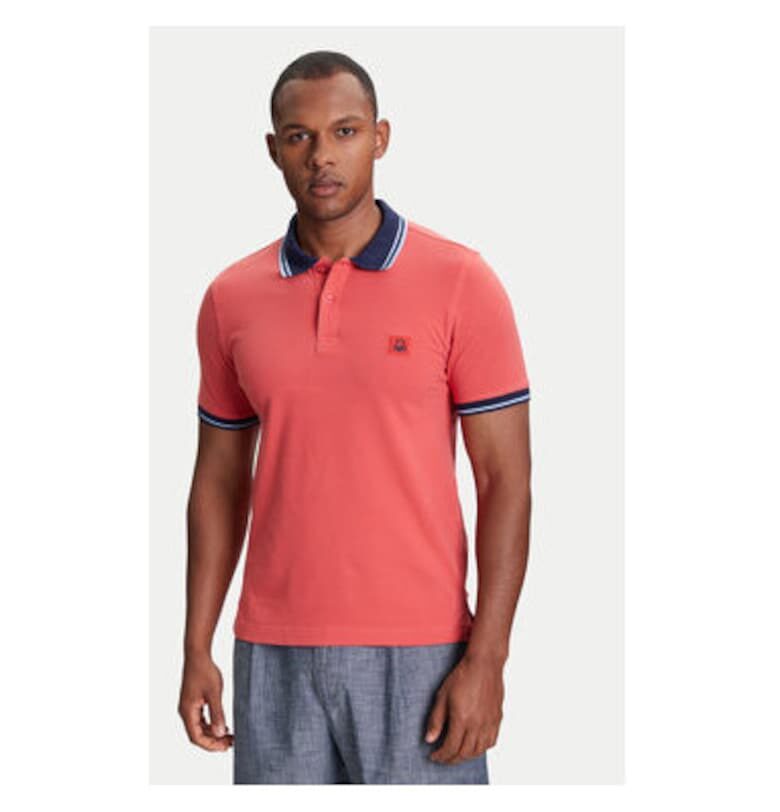 Мъжка поло тениска  3F9HU302E - памук - XS INTL - бордо United Colors of Benetton