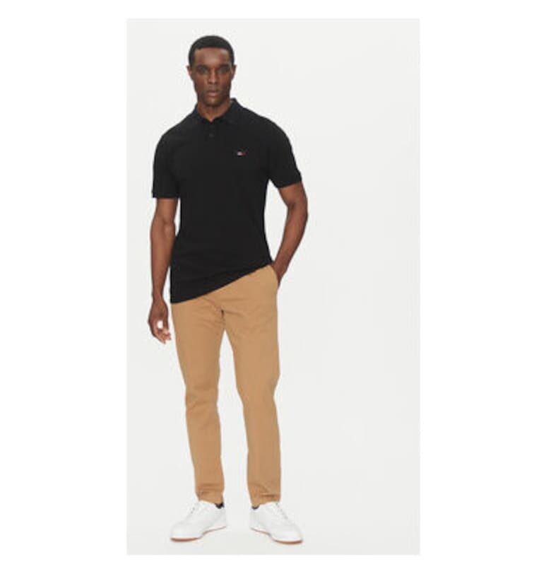 Мъжка поло тениска  74004990 - Памук - Черен - Черен Hechter Paris