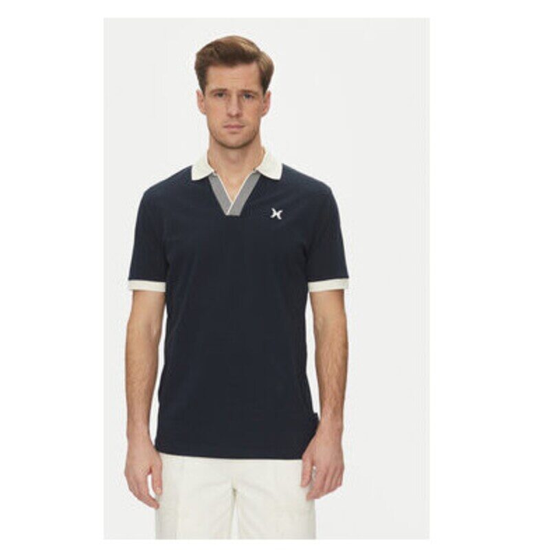 Мъжка поло тениска  UMP25168PO - памук - тъмносин - Тъмносин Richmond x