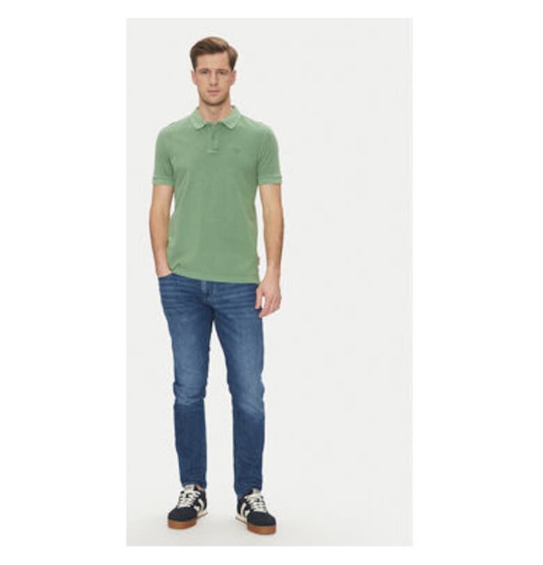 Мъжка поло тениска  органичен памук - зелена - Зелен joop jeans