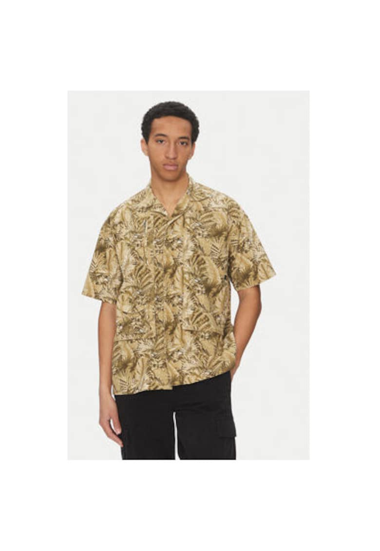 Мъжка риза 156139 - памук/вискоза - зелена - Зелен ALPHA INDUSTRIES