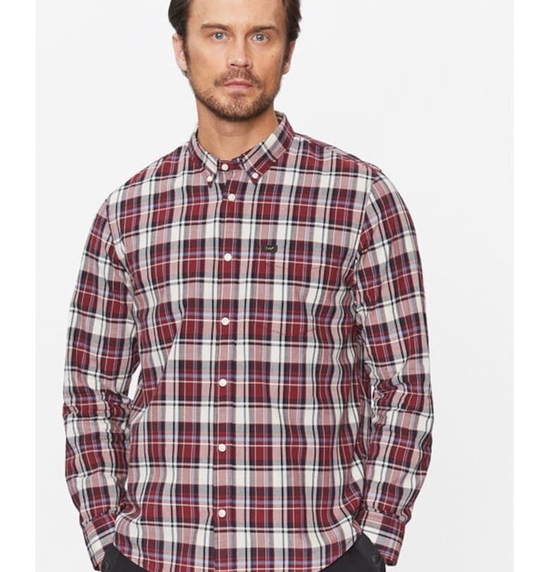 Мъжка риза -  283032 - Бордо - Памук Lee