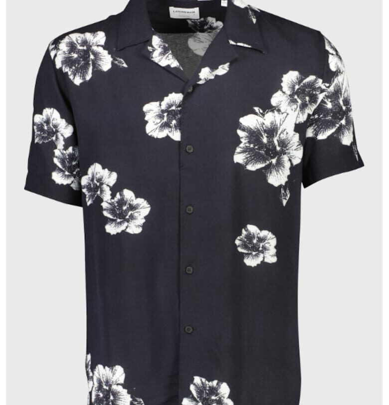 Мъжка риза -  301870623 - Вискоза - Черен LINDBERGH