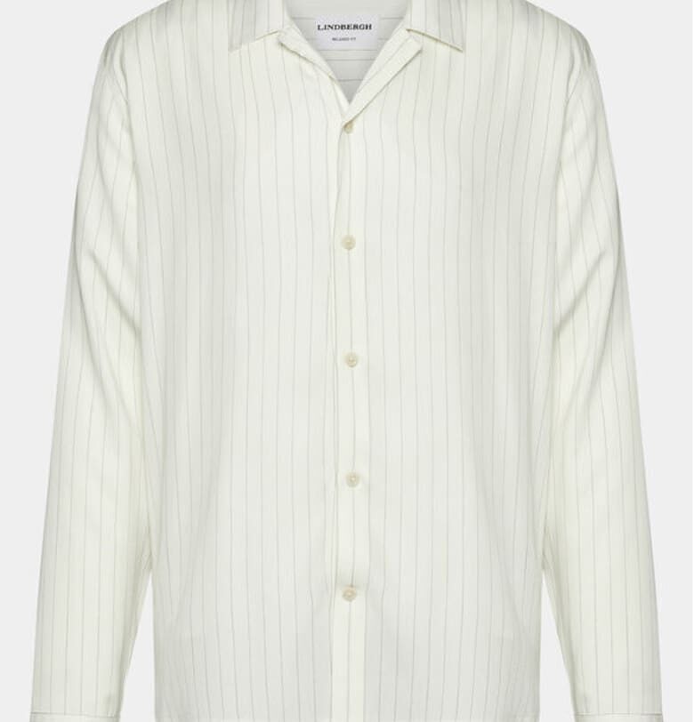 Мъжка риза -  303507978 - Вискоза - Бяла - Бял LINDBERGH