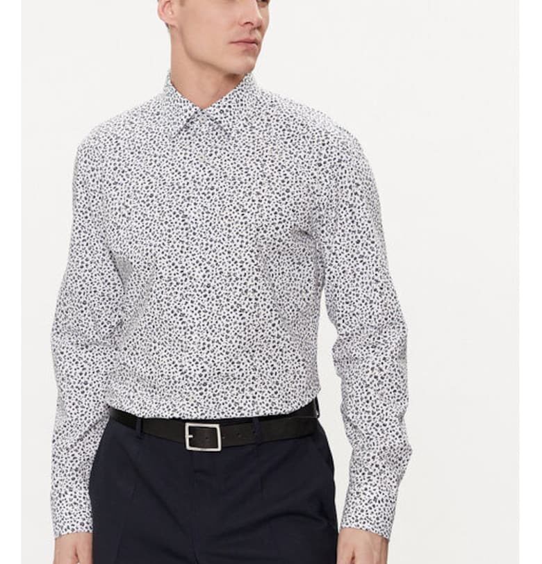 Мъжка риза -  303674861 - Памук - Син - Син BOSS