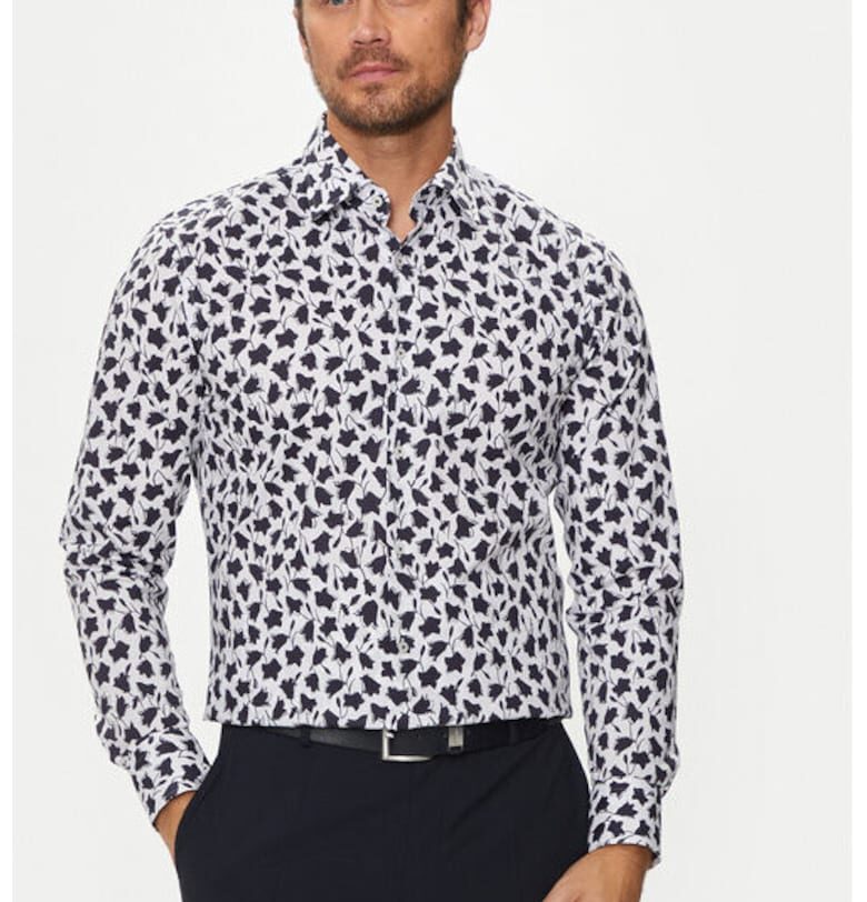 Мъжка риза -  304017827 - Памук - Син - Син BOSS