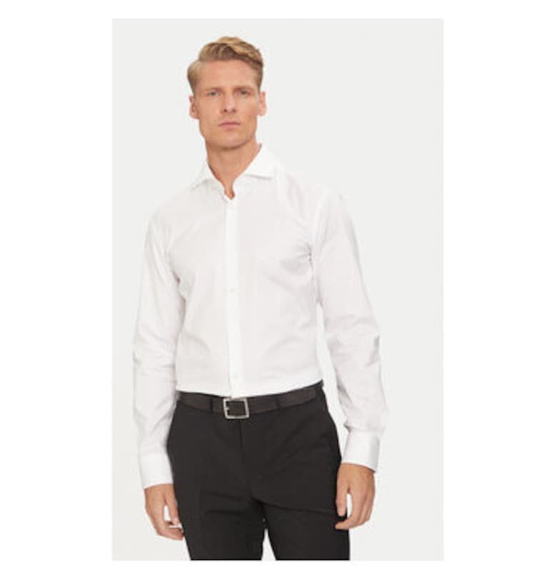 Мъжка риза -  304237546 - Памук - Бяла - Бял BOSS