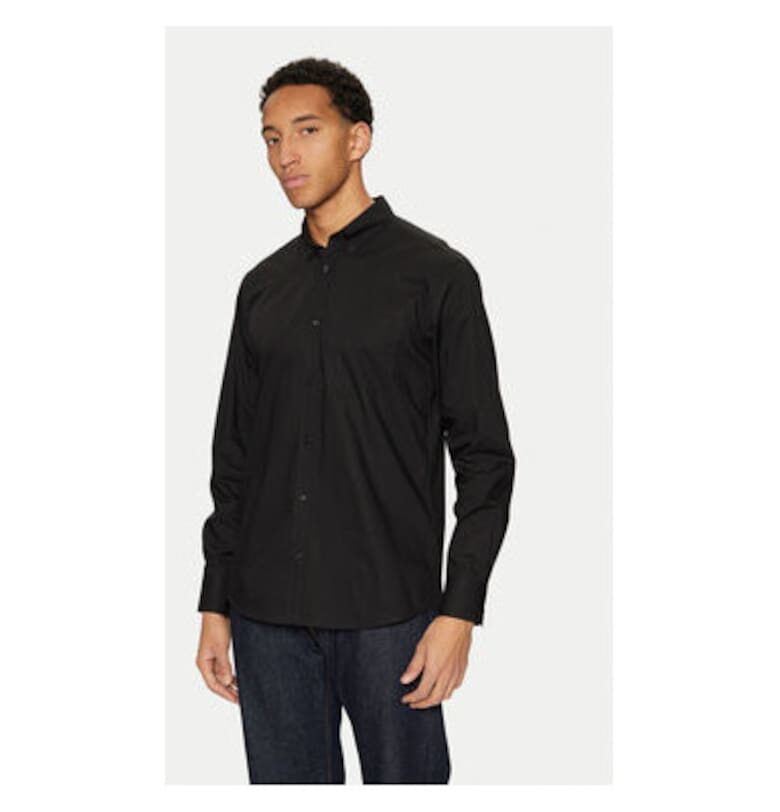 Мъжка риза -  304520884 - Памук - Черен - Черен United Colors of Benetton