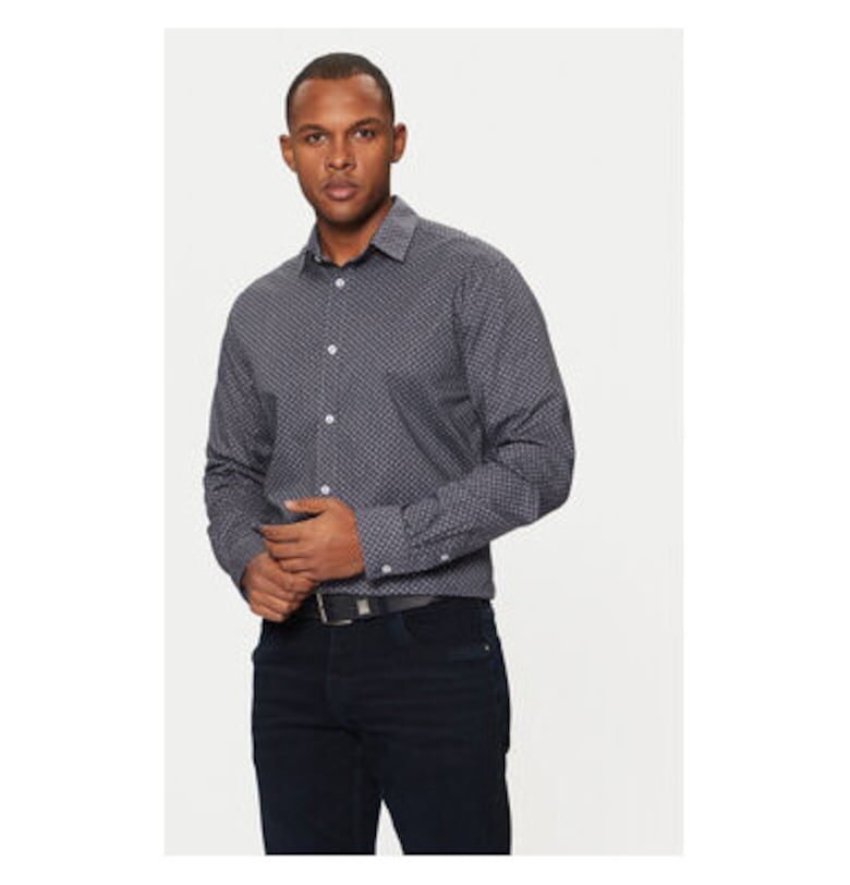 Мъжка риза -  304545788 - Памук - Син - Син Tom Tailor