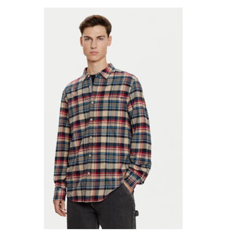 Мъжка риза  304554247 - Памук - Многоцветен Mustang